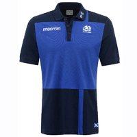 Macron Scotland Rugby SRU M16 Travel Cotton Polo