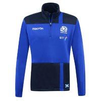 Macron Scotland Rugby SRU M16 Microfleece 1/4 Zip Top