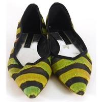 Martini Osvaldo Size 4 Green Textured Winklepicker Style Shoes