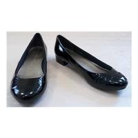 Marks and Spencer size 14 black patent flats