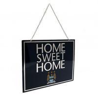 manchester city fc home sweet home sign