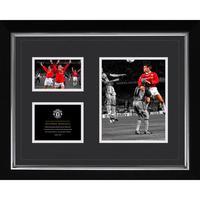 Manchester United F.C. Historic Moments Picture Sheringham 16x20