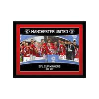 Manchester United F.C. Picture EFL Cup Winners 8 x 6