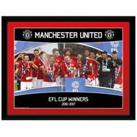 Manchester United F.C. Picture EFL Cup Winners 16 x 12