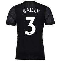 Manchester United Away Adi Zero Shirt 2017-18 with Bailly 3 printing, Black