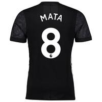Manchester United Away Adi Zero Shirt 2017-18 with Mata 8 printing, Black