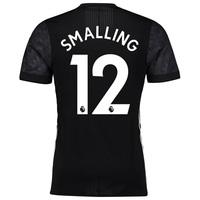 manchester united away adi zero shirt 2017 18 with smalling 12 printin ...
