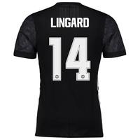 Manchester United Away Adi Zero Cup Shirt 2017-18 with Lingard 14 prin, Black