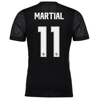 Manchester United Away Adi Zero Cup Shirt 2017-18 with Martial 11 prin, Black