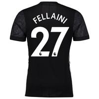Manchester United Away Adi Zero Shirt 2017-18 with Fellaini 27 printin, Black