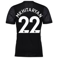 Manchester United Away Adi Zero Shirt 2017-18 with Mkhitaryan 22 print, Black