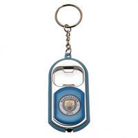 manchester city fc key ring torch bottle opener