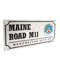 manchester city fc retro street sign