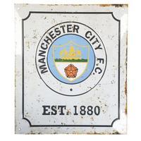 manchester city fc retro logo sign