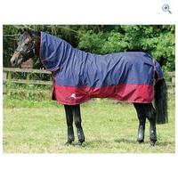 masta avante light fixed neck turnout rug size 5 0 colour navy red