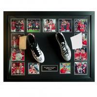 manchester united fc giggs ampampamp scholes signed boots dual framed