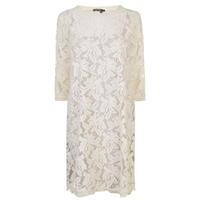 marc aurel long sleeved lace dress