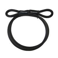 Master Lock 10mm x 1.8 M Looped End Vinyl Coated Cable - Black