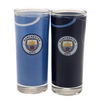 Manchester City F.C. 2pk High Ball Glass