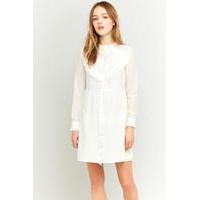 Manoush Sweetheart White Ruffle Dress, WHITE