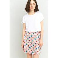 Manoush All Over Pink Floral Tiered Mini Skirt, PINK