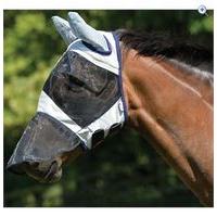masta fly mask face ears nose cover size pony colour silver