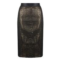 Madam Rage Snakeskin Metallic Skirt-12