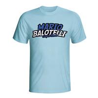 mario balotelli comic book t shirt sky blue kids
