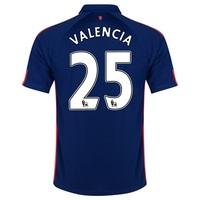 Manchester United Third Shirt 2014/15 - Kids with Valencia 25 printing, Blue