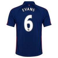 Manchester United Third Shirt 2014/15 - Kids with Evans 6 printing, Blue