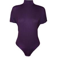 Maude Basic Turtleneck Bodysuit - Purple