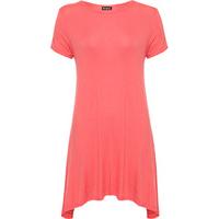 Marjorie Short Sleeve Swing Dress - Coral