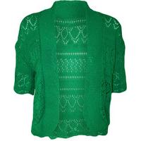 margaret crochet knitted cardigan jade