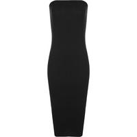 Marisa Boobtube Bodycon Midi Dress - Black