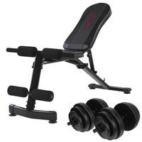 marcy eclipse ub3000 weight bench and 30kg vinyl dumbell set