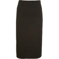 marinda stretch knee length skirt black