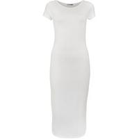 Maci Short Sleeve Midi Dress - White
