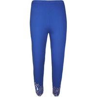 Madelyn Sequin Scallop Leggings - Royal Blue