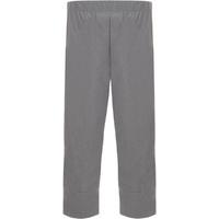 madge plain cropped trousers grey