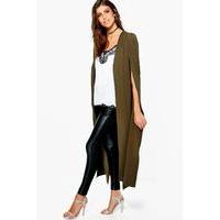 maxi cape khaki