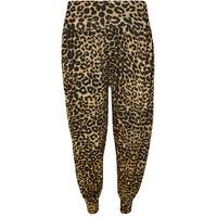 maisy printed harem trousers brown