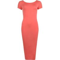 Maci Short Sleeve Midi Dress - Coral