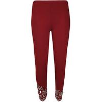 madelyn sequin scallop leggings wine