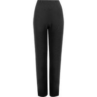 mariah straight leg ribbed trousers black