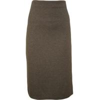 Marinda Stretch Knee Length Skirt - Grey