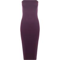 marisa boobtube bodycon midi dress purple