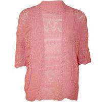 margaret crochet knitted cardigan pink