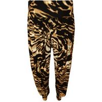 Marianne Print Harem Pants - Brown