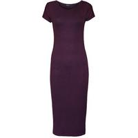 Maci Short Sleeve Midi Dress - Purple