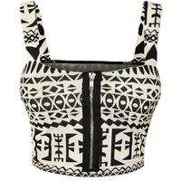 Maura Aztec Print Bralet - Big Aztec